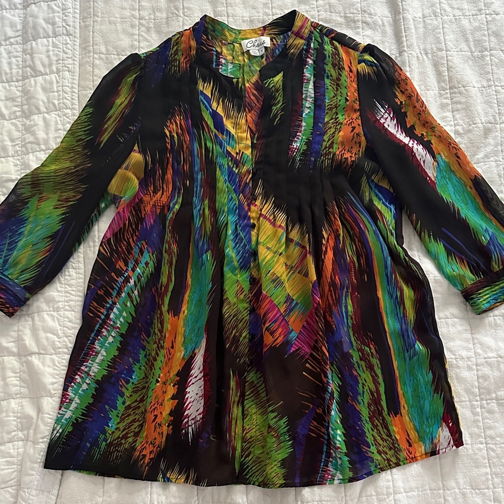 Cato Multicolor Abstract Blouse